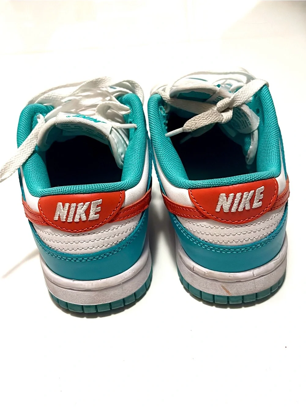 Nike Women’s or Kids Teal, White and Orange Low-Top Sneakers